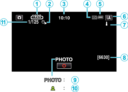 Indications Still Image Recording